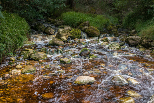 Fluß/ Wasserfall, Wicklow Way, Irland