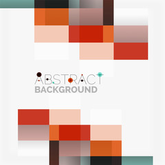 Fototapeta na wymiar Abstract blocks template design background, simple geometric shapes on white, straight lines and rectangles