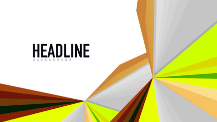 Modern triangle presentation template