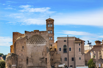 Temple Venus Santa Francesco Roman Forum Rome Italy