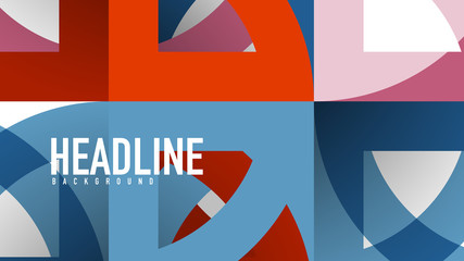 Business presentation geometric template