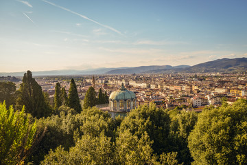 Sunset from Florence city