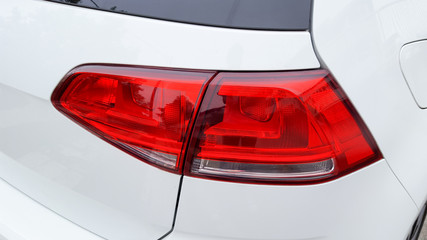 Soft focus Closeup of rear car lights