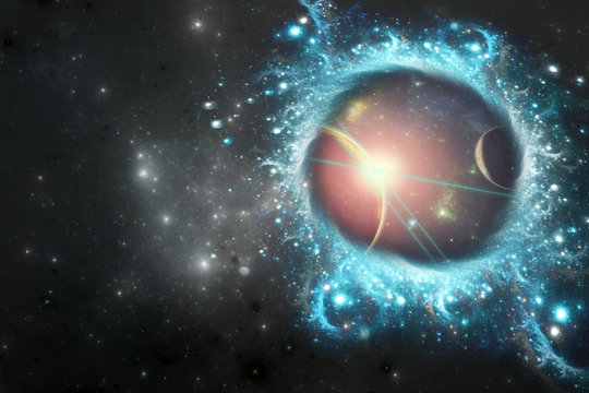 Stargate portal between two galaxies