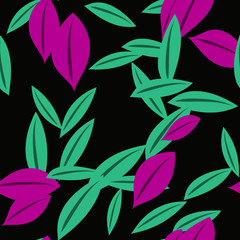 seamless stylish leafs background