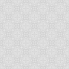 Fototapeta premium Vintage gray ornament. Floral seamless pattern