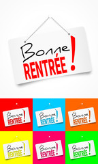 panneau d'affichage multicolore Bonne Rentrée !