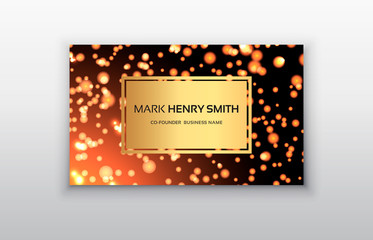 Naklejka na ściany i meble Vector business card. Luxury business card design.