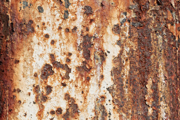 Metalloberfläche mit Rost und Farbresten, Hintergrund