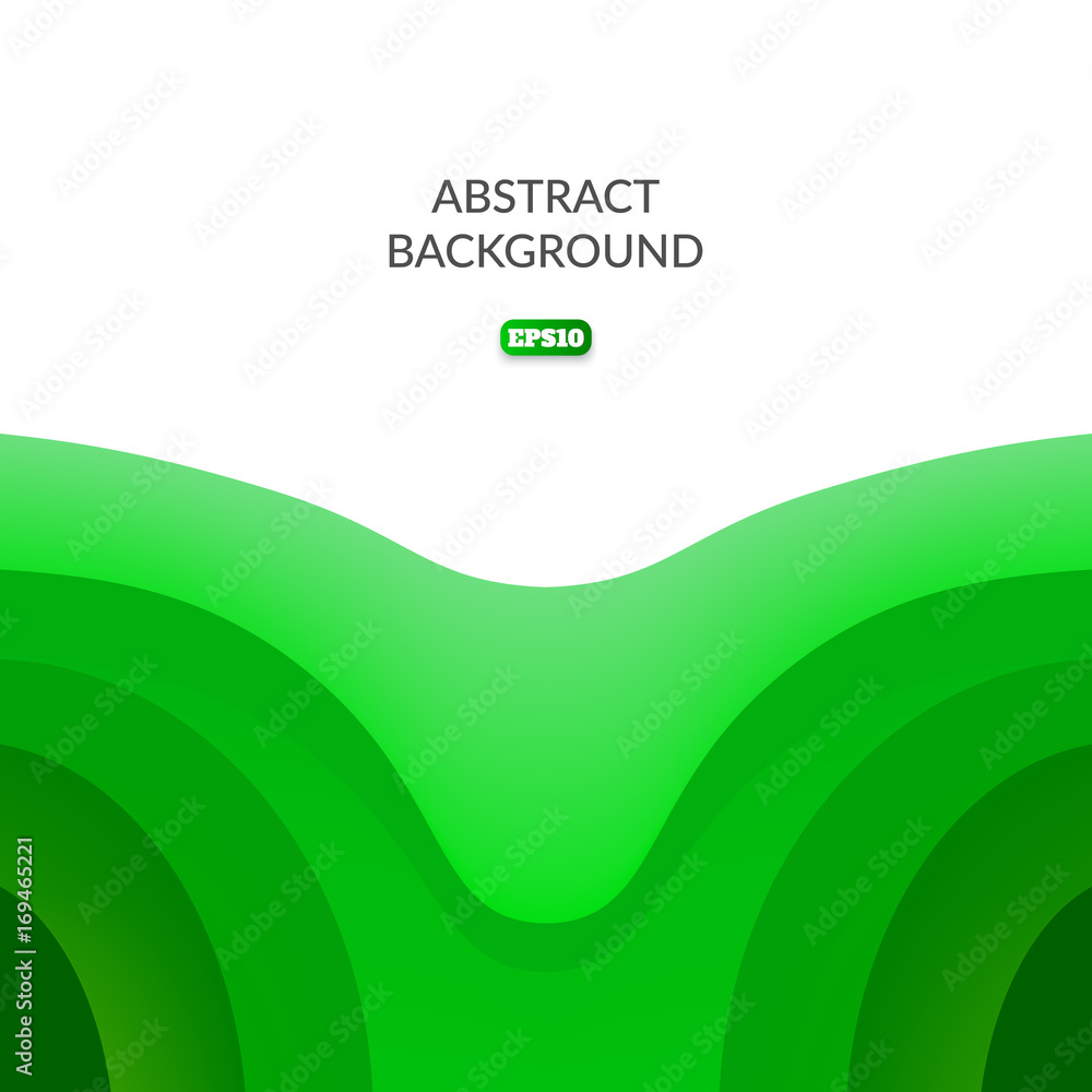 Poster abstract background with layers of undulating shapes. white space for text.