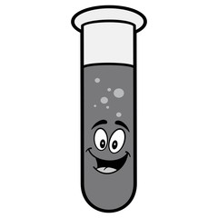 Test Tube Mascot Illustration