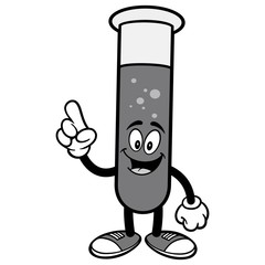 Test Tube Talking Illustration