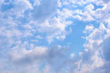 Fototapeta premium blue sky background with tiny clouds