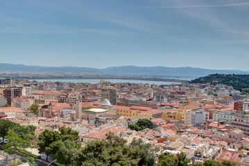 Fototapeta premium Cagliari capitale de la Sardaigne en Italie