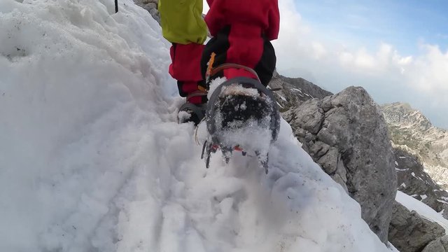 Arrampicare in alta montagna