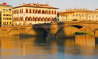 Fototapeta na wymiar Ponte alla Carraia, Florence