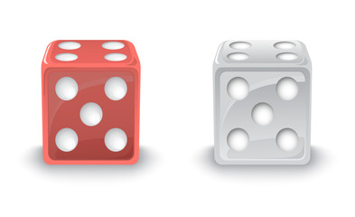 Red and Silver Dices