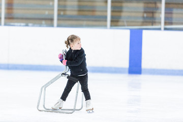 Ice skating lesson