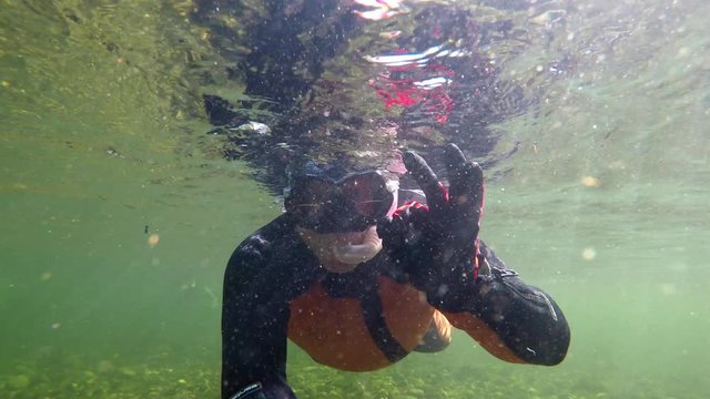 Tauchen im Wildwasser