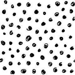 Abstract simple seamless texture with hand drawn scribbles