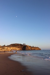 Moon on the clear sky