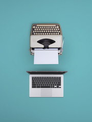 Computer and typewriter