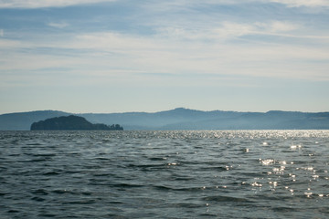 isola Martana sul lago di bolsena