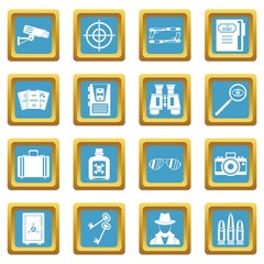 Spy tools icons azure