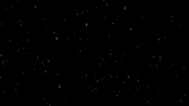 Ember Particles going Upwards, With Alpha Channel