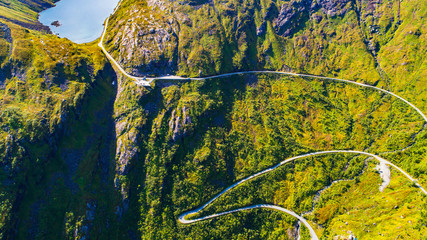 Gaularfjell  viewpoint. Gaular, Norway.