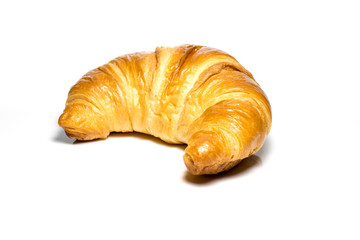 Croissant isolated on white