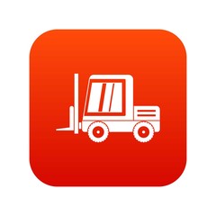 Stacker loader icon digital red