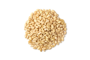 Pile of pine nut kernels