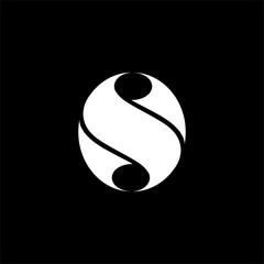 Letter S Music Logo Vector