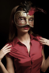 Mask, young woman