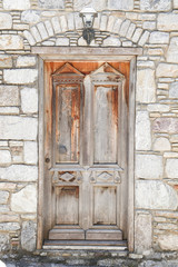 Fototapeta na wymiar Wooden Door in Old Datca, Turkey