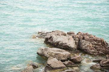 Fototapeta na wymiar Rock and Sea