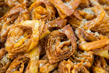 Eastern dessert honey baklava