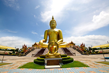 The Big Great Buddha of Thailand is one of the main pilgrim and tourist destination in Ang Thong Thailand