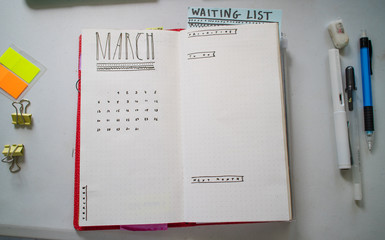 March - planning my month