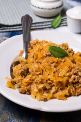 Stewed vegetables with sauce