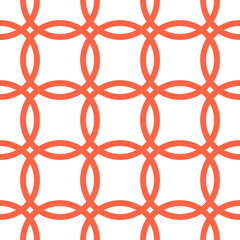 Vector seamless pattern. Modern stylish texture. Repeating circles background