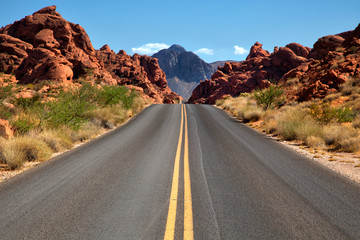 Valley of fire in United States