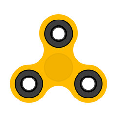 Spinner, toy for stress removal, flat design 