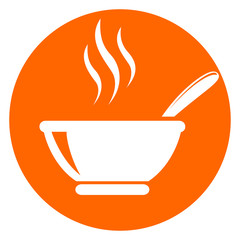 soup bowl icon circle icon