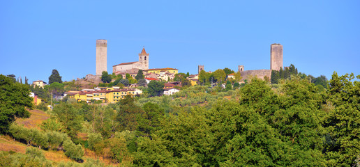 The historic center of serravalle pistoiese toscana Italy