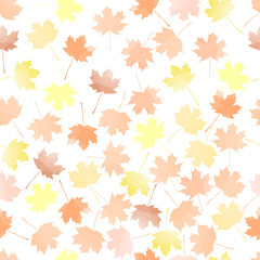 Fototapeta premium autumn leaves. vector seamless pattern