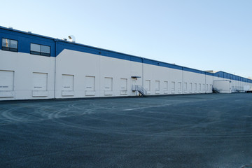 Fototapeta premium Loading dock with blocked doors