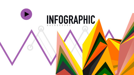 Modern triangle presentation template