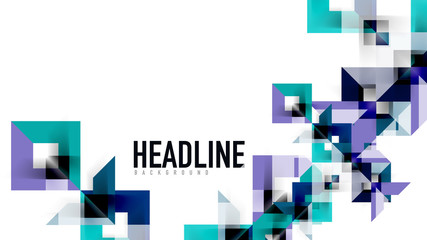 Business presentation geometric template